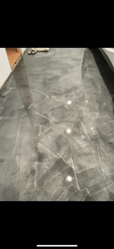 #17 Metallic flooring design