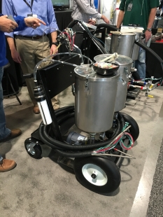 Low-pressure spray equipment at the World of Concrete.